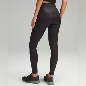 Lululemon Wunder Train High-Rise Leggings 28", Radiate Foil Print Black, Size 8